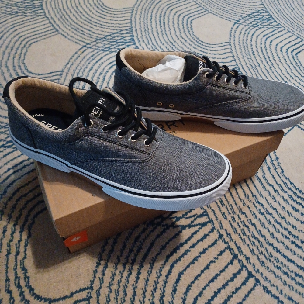 Sperry Boat Shoe - Halyard CVO Chambray/Black Men's